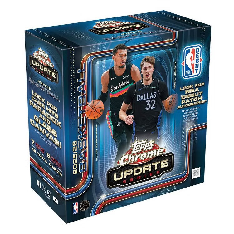 2025/26 Topps Chrome Update Series Basketball Mega Box
