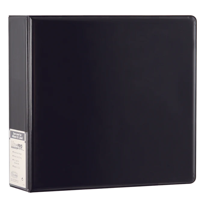 Ultra PRO 3" Black Plain Premium Collectors Album Ring Card Protector Storage