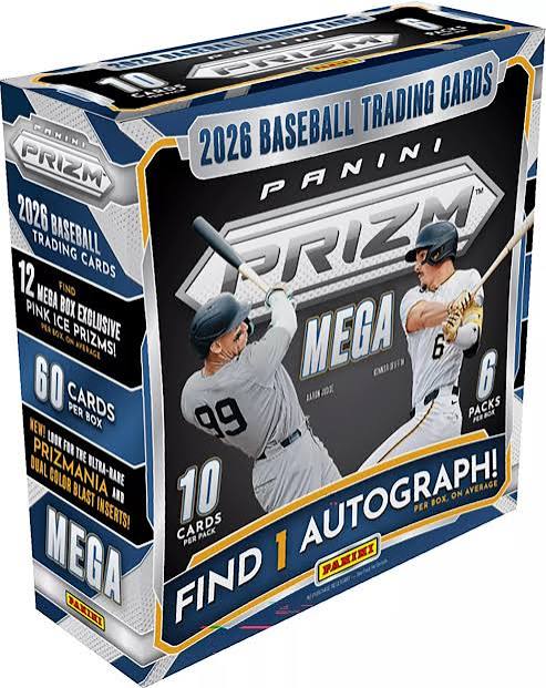 2026 Panini Baseball Prizm Mega Box