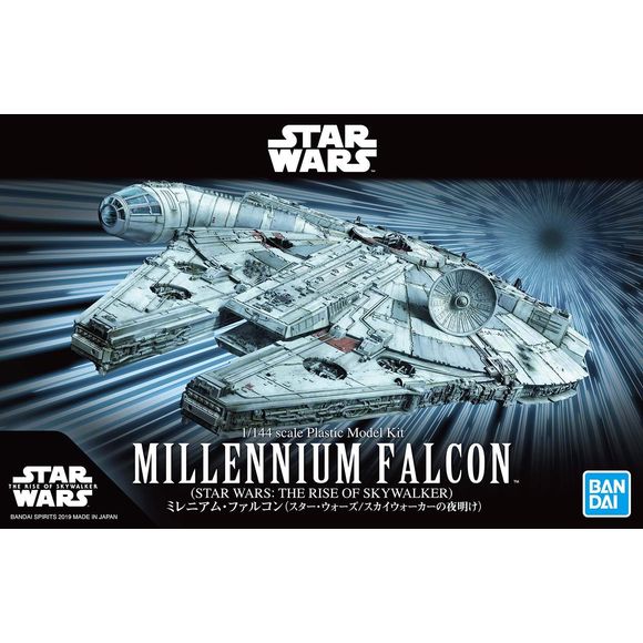 Bandai Star Wars The Rise of Skywalker Millennium Falcon 1/144 Scale Model Kit