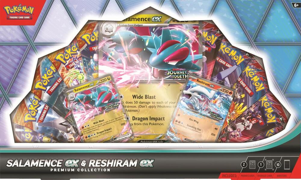 Pokemon Salamence ex & Reshiram ex Premium Collection Box