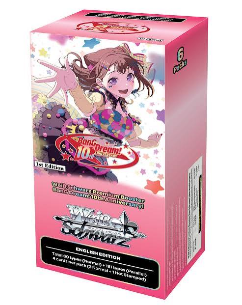 Weiss Schwarz English TCG Bang Dream! 10th Anniversary Booster Box