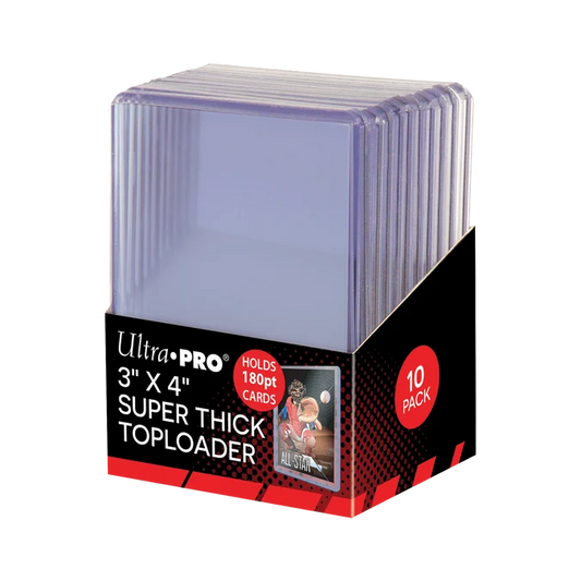 Ultra Pro 3" x 4" Clear Super Thick 180PT TOPLOADER® Sleeves (10ct)