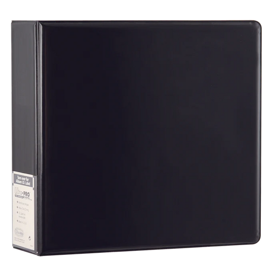 Ultra PRO 3" Black Plain Premium Collectors Album Ring Card Protector Storage