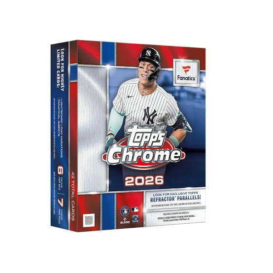 2026 Topps Chrome Baseball Fanatics Mega Box