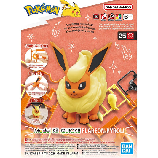 Bandai Pokemon Quick! Flareon Model Kit