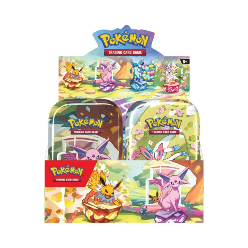 Prismatic Evolutions Mini Tin Display